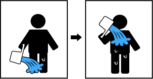 掛け湯-Pouring hot water