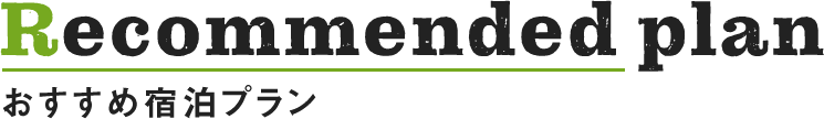 Recommended plan おすすめ宿泊プラン